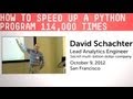 How to Speed up a Python Program 114,000 times.
