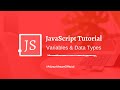 JavaScript Tutorial For Beginners #02 || Variables & Data types Urdu/Hindi