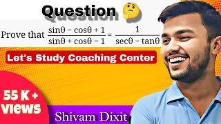 Prove that sin theta-cos theta+1/sin theta+cos theta-1 = 1/sec theta-tan theta.        easy way.