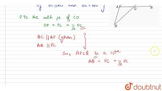 P is the mid-point of the side CD of a parallelogram ABCD. A line through C parallel to PA inter...