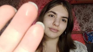 Асмр макияж мокрым пальчиком | Asmr spit painting🎨