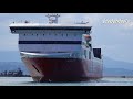 arrival of ferry superfast ii in patra superfast ferries