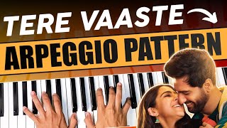Arpeggio Pattern - Tere Vaaste - How to play arpeggio on piano - PIX Series - Hindi