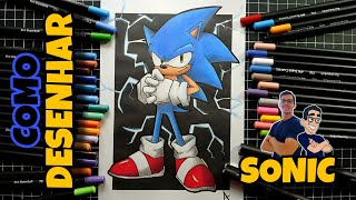 como DESENHAR o SONIC