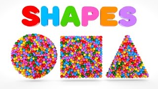 Learn Shapes with Colorful Balls - Shapes & Colors Videos Collection