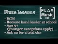 Flute lessons at Play Music Inc.