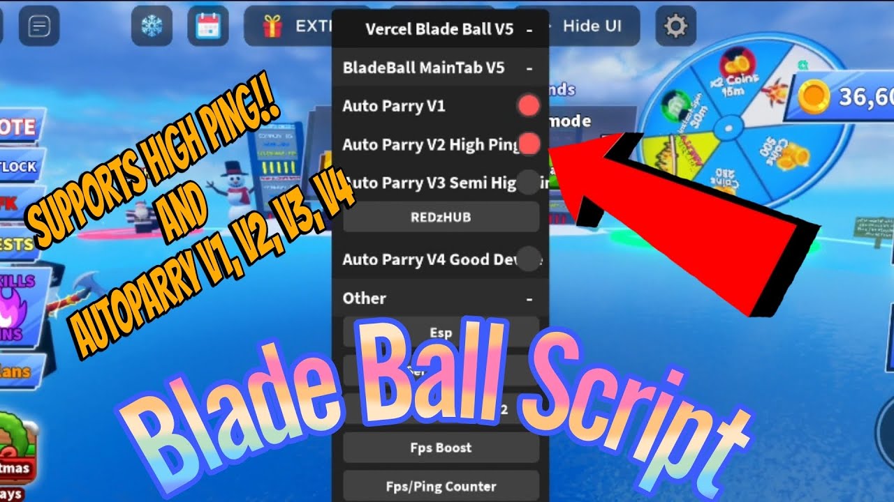 Blade Ball Script SUPPORTS HIGH PING OP | Best Blade Ball Script ...