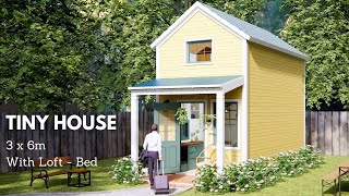 Tiny House Design| 3m x 6m | 2 Storey | Small House