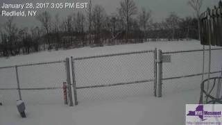 Heavy snow in Redfield, NY