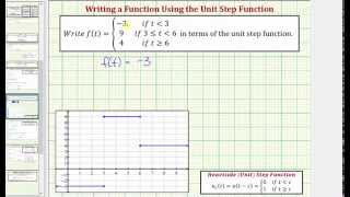 Ex 2: Write a Step Function Using the Unit Step Function