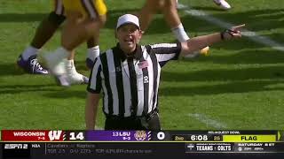 LSU scores after Wisconsin commits foul on purpose