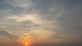 TimeLapse649 【朝の空と太陽】  朝焼け   雲のタイムラプス動画