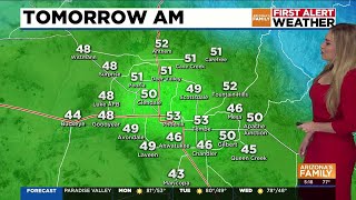 Temps range about 10 degrees higher than average in Phoenix