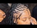 Trendy Boho Tetris Fulani Braids Tutorial | *BEGINNER FRIENDLY*| •BraidsByTyTi