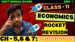 ECONOMICS 🚀 ROCKET REVISION 🚀 | CLASS 11 || CHAP-5,6 \u0026 7 | #wbboard #wbchseboard #wbchse  #wbboard