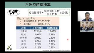 2021-03-17 新冠肺炎防疫科學線上直播: 新冠肺炎疫苗防疫及挑戰