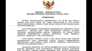 Undang Undang Dasar 1945 (Pembukaan)