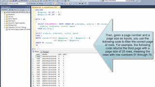 SQL Server Window Functions: Paging (Lesson 5)