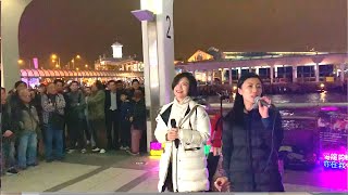 2019.01.01 中環碼頭唱演出 - 與大石姐合唱 大约在冬季,  夢中人,  香港旺角小龙女龙婷