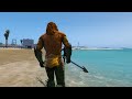 black widow vs aquaman epic cinematic battle in gta 5