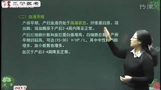 中西医执业医师考试 妇产科学 05 正常产褥 治法概要