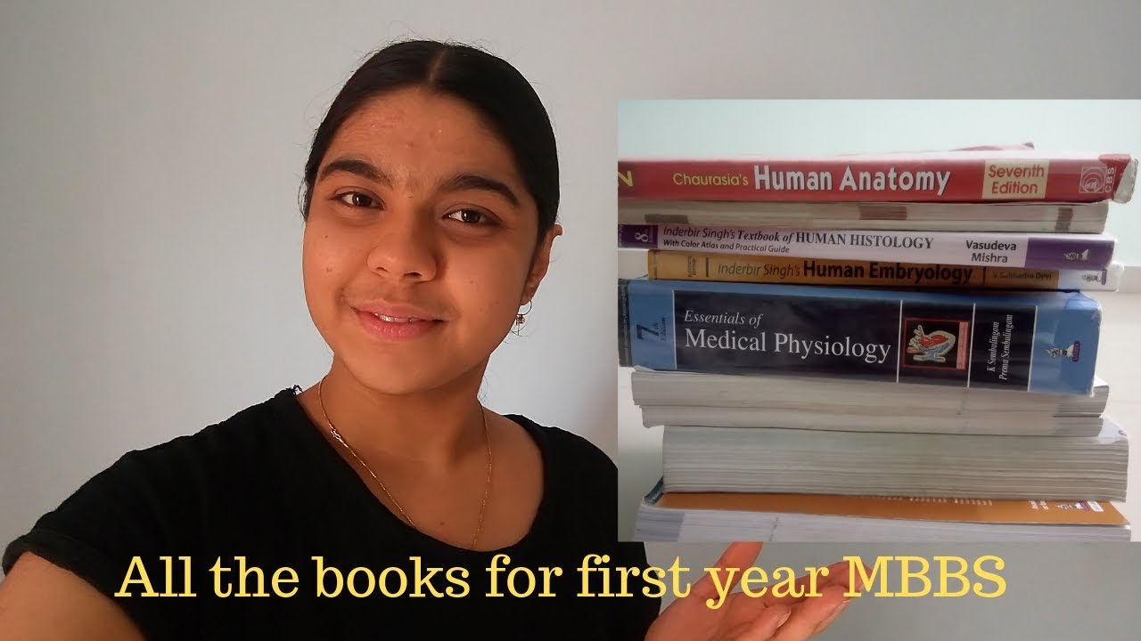 Know All The Books For First Year MBBS | All The Books In The Life Of A ...