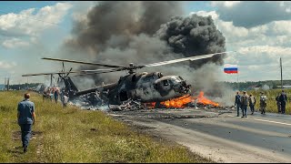 1 MINUTE AGO! Ukrainian F-16 Fighter Jet Pilots Successfully Shot Down 13 Russian K-52 Helicopters