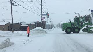 除雪　排雪　除雪車いろいろ　北海道　トラック　走行動画