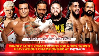 6-Mens Elimination Turmoil Match (#01 Contender for NOPW Championship), RAW: Qua, 12 de Abril 2023