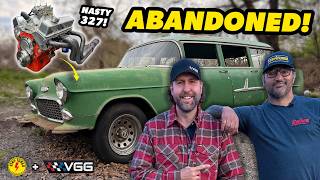 We Slammed a 450HP V8 Monster into Vice Grip Garage's FORGOTTEN '55 Chevy Wagon!