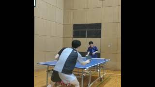 【卓球ブロックあるある】卓テニ悲しい瞬間........(tabletennis)#Shorts