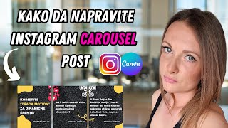 Kako Da Napravite INSTAGRAM KARUSEL Dizajn I Korak Po Korak Canva Tutorijal