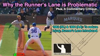 Why Baseball's Runner's Lane Makes No Sense - Review of Chicago/DC RLI Plays & History Lesson at 1B
