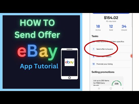 How do I send an offerer on eBay app?