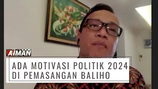 Ketua Relawan Jokowi Mania : Ada Motivasi Politik 2024 Dalam Baliho Puan Maharani | Aiman (2)