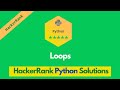 HackerRank Loops problem solution in Python | Python problems solutions | Programmingoneonone