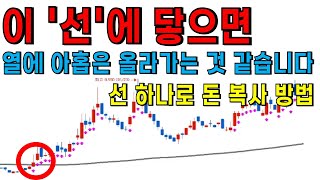 이 '선'에 닿으면 열에 아홉은 올라가는 것 같습니다!