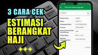 Cara Cek Estimasi Keberangkatan Haji Sesuai Nomor Porsi Lewat Hp