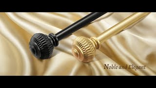 Do you like this golden curtain rod with lantern finials👉https://bit.ly/403ImkM