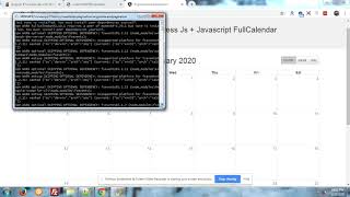 Angular 8 fullcalendar events from nodejs backend