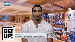 [FULL] Jayson Tatum: It ‘Felt pretty good’ dunking on LeBron James | Get Up | ESPN