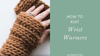 How to Knit Wrist Warmers