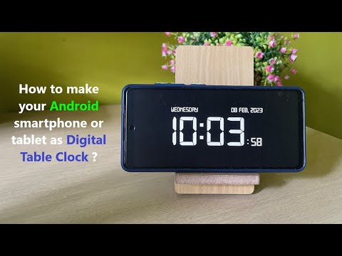 ¿Cómo hacer que su teléfono inteligente o tableta Android sea un reloj de mesa digital?