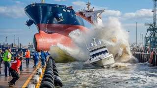 Incredible Moments Caught on Camera  | Biggest Ship Launches Ever