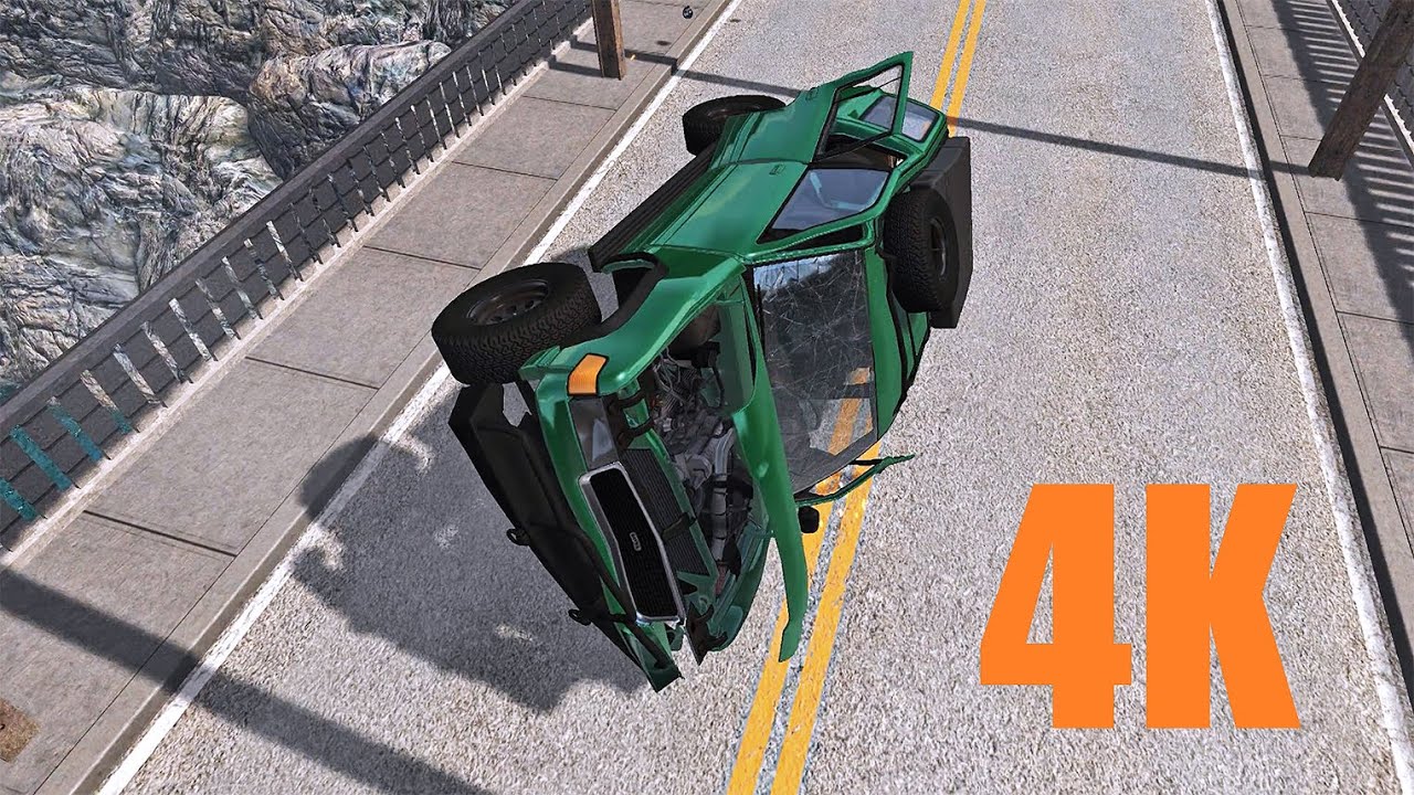 BeamNG.drive - Crash Testing 4K UHD Gameplay - YouTube