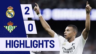 Real Madrid 2-0 Real Betis | Kylian Mbappe Scores First La Liga Goals in Victory