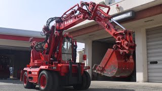 鴨居排除工作 展開  横浜市消防局 緑消防署 ユンボ ショベルカー