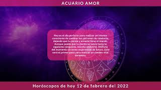 ✨ Horóscopo Diario - Acuario - 12 de febrero de 2022 ✨
