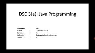 Java Module 1 Session 2