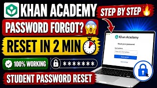 || Khan Academy Password Forgot? 😱 | Student Password Reset in 2 Min | Step by Step (Hindi) ||